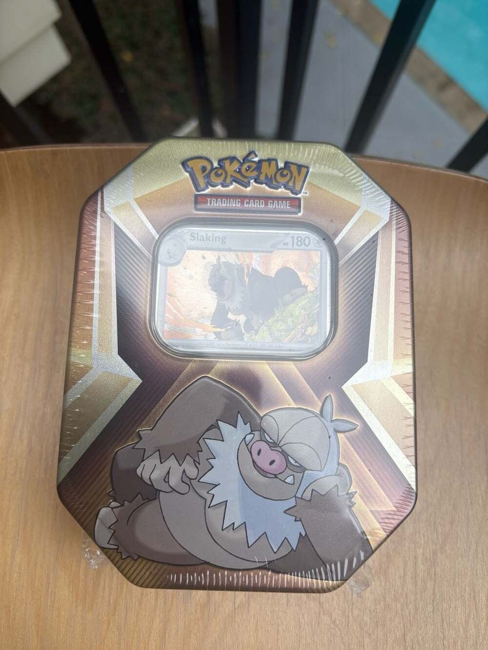 Pokemon Trading Card Game Triple Whammy Tin Slaking New Sealed